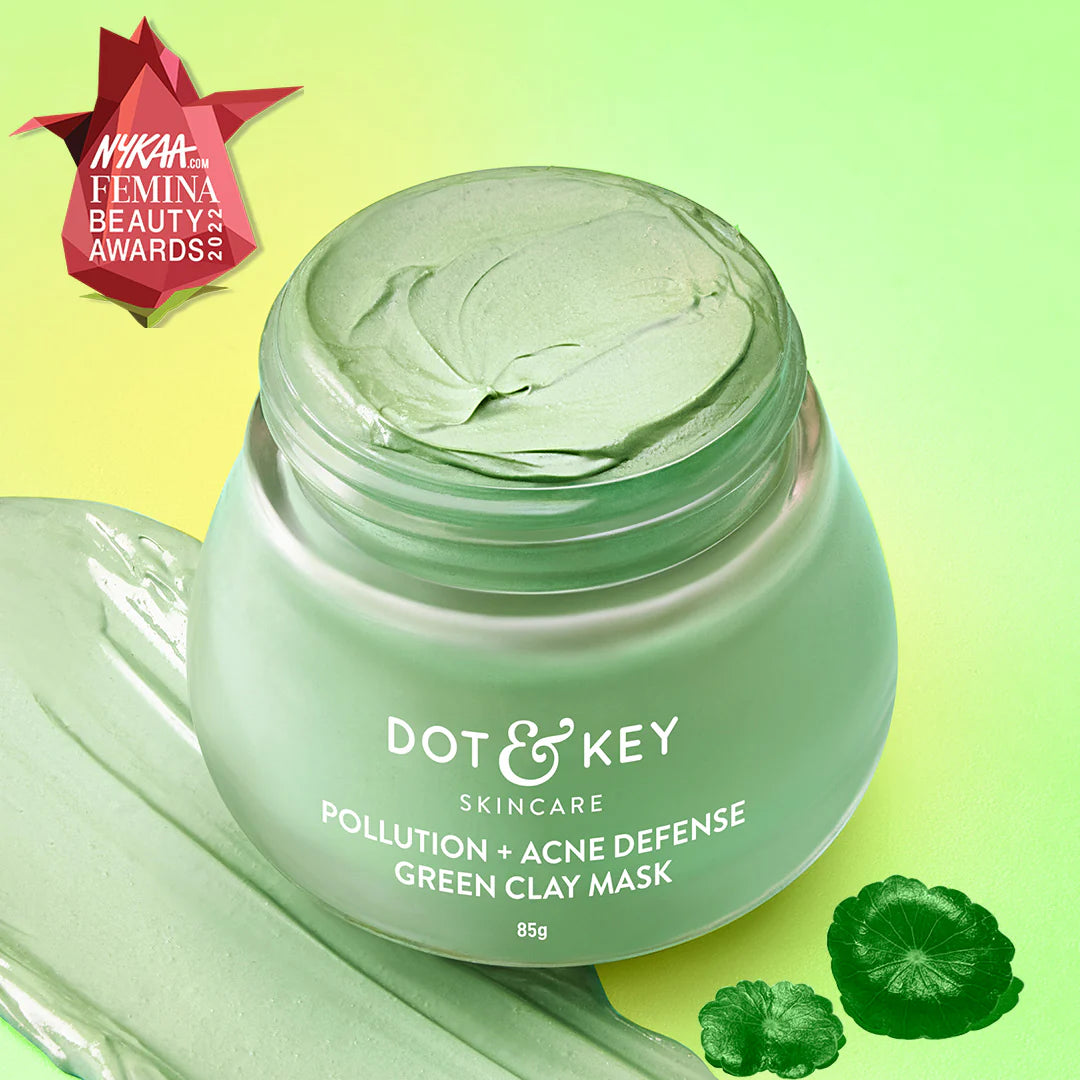 Dot and Key Pollution and Acne Defense Green Clay Mask